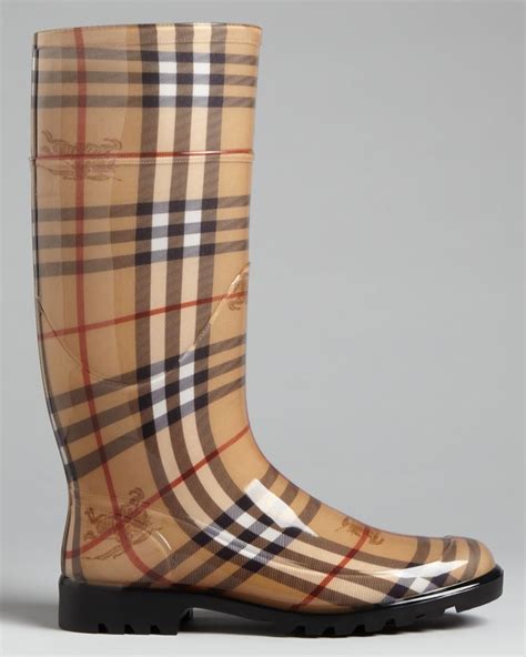 burberry spring rainboots|burberry haymarket rain boots.